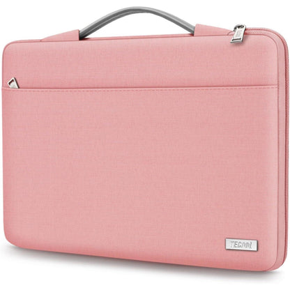 TECOOL Schutzhülle Laptop 14 Zoll für MacBook Air 15 M3 M2 2024-2023, Rosa
