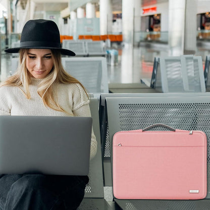 TECOOL Schutzhülle Laptop 14 Zoll für MacBook Air 15 M3 M2 2024-2023, Rosa