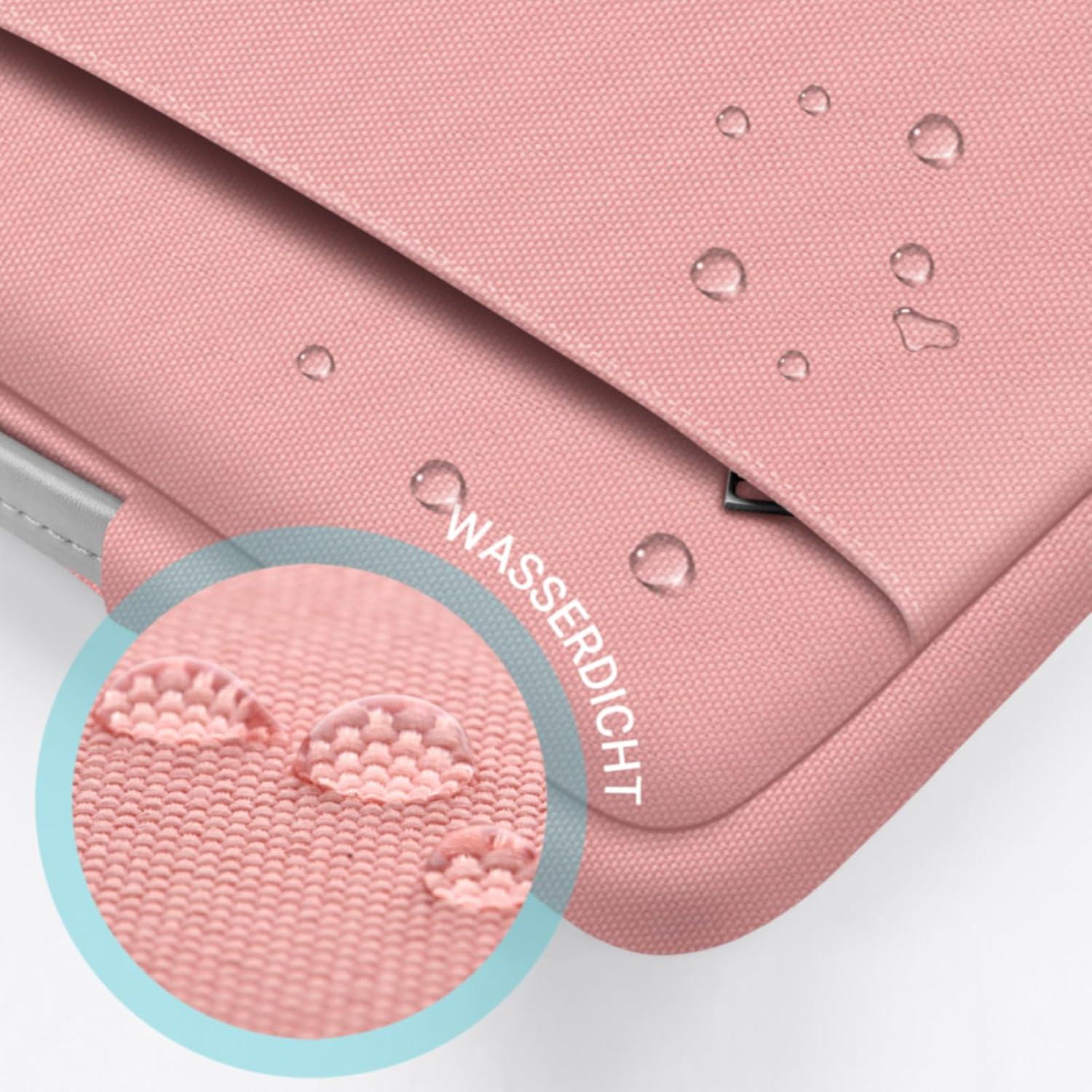 Laptoptasche 15,6 Zoll Schutzhülle wasserdicht Rosa