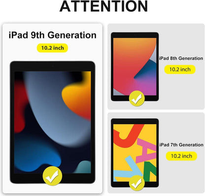 iPad 10,2 Zoll Schutzfolie 2 Stück 9H-Härte Panzer Glas