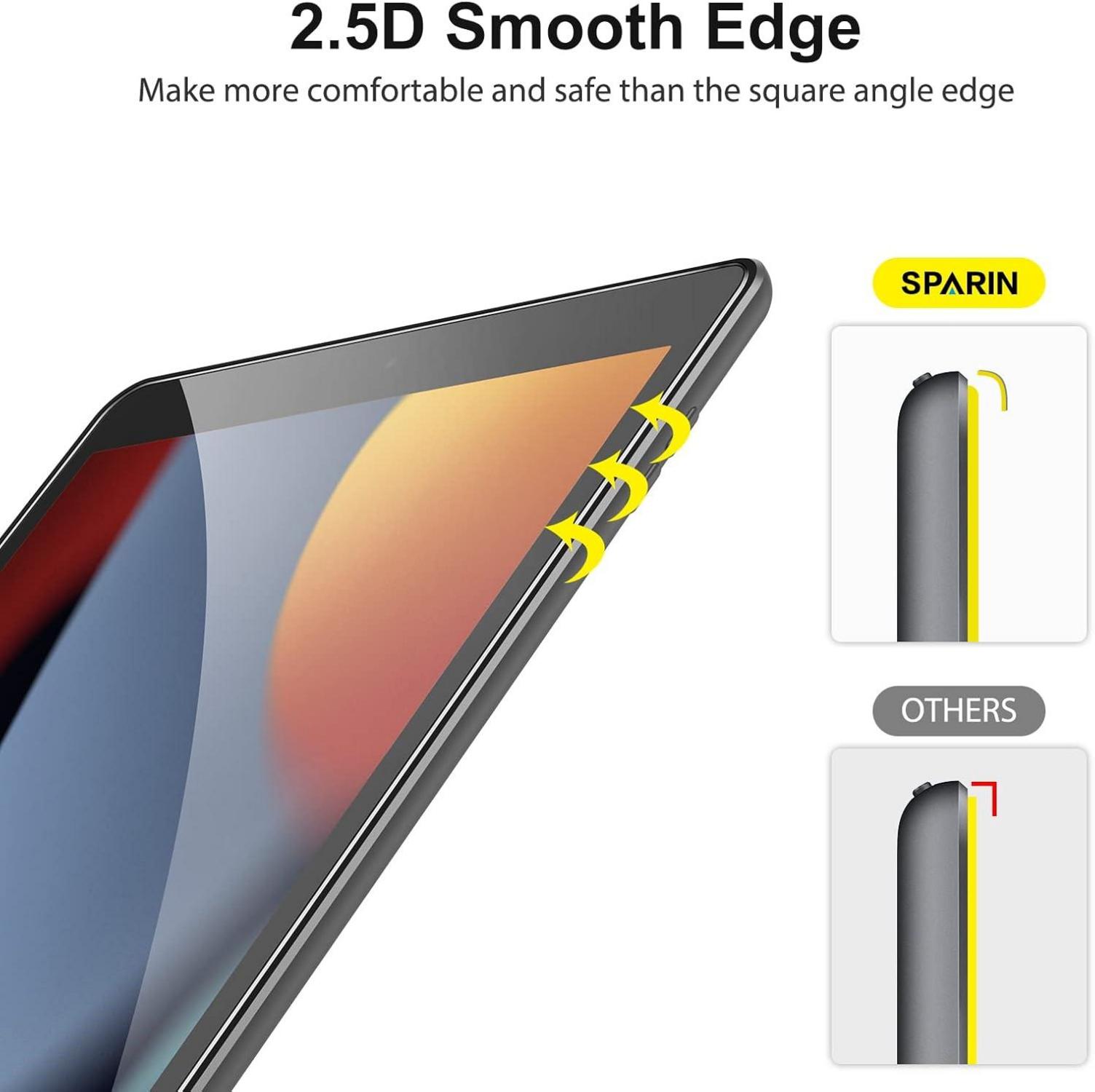 iPad 10,2 Zoll Schutzfolie 9H Panzer Glas SPARIN 2 Stück