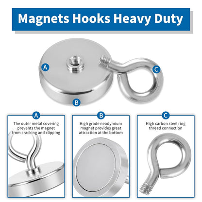 Neodym Magnet Stark 140kg Groß Super Hochleistungsmagnet