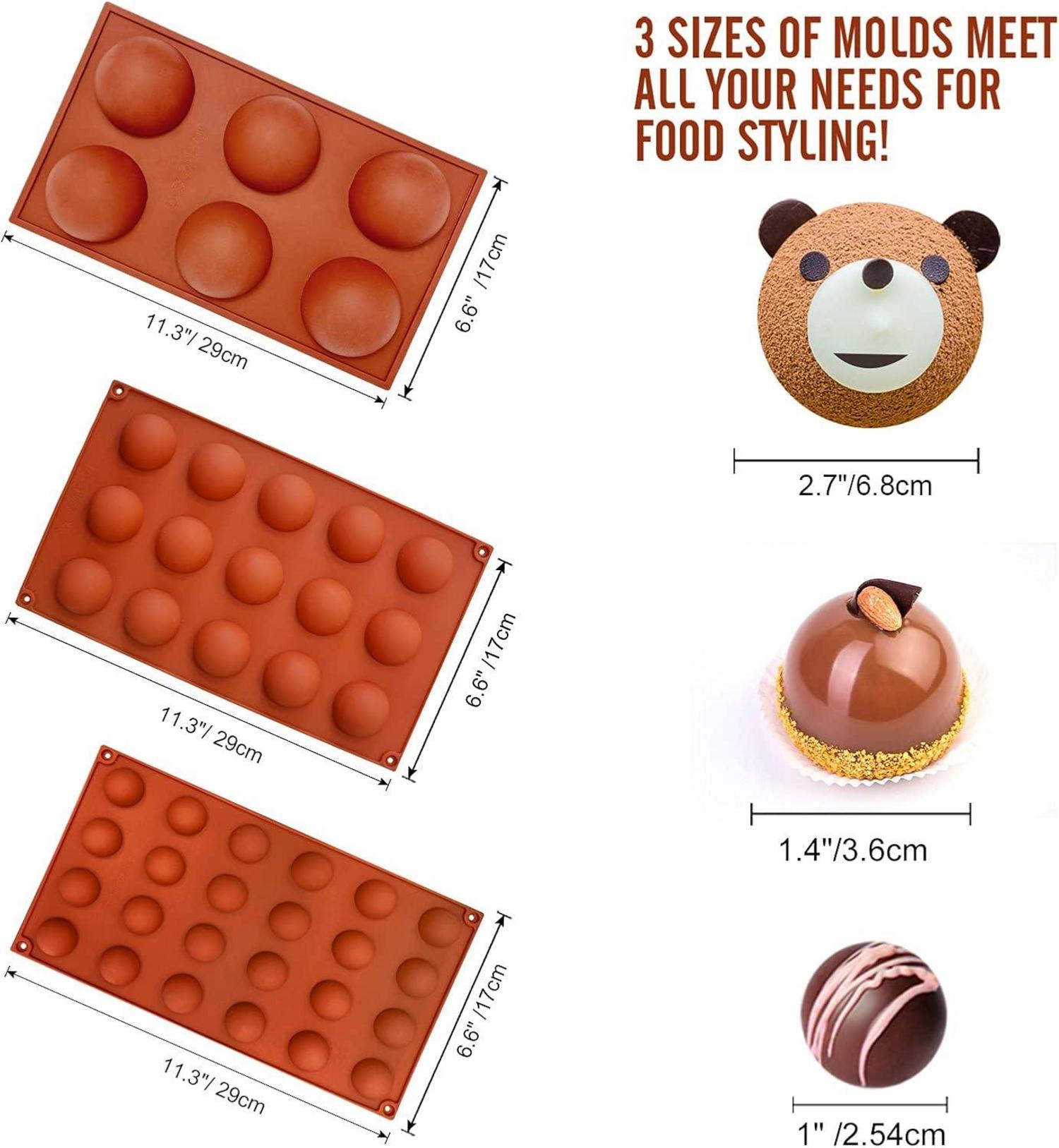 Silikonformen Halbkugel Backform Schokolade Dome-Mousse