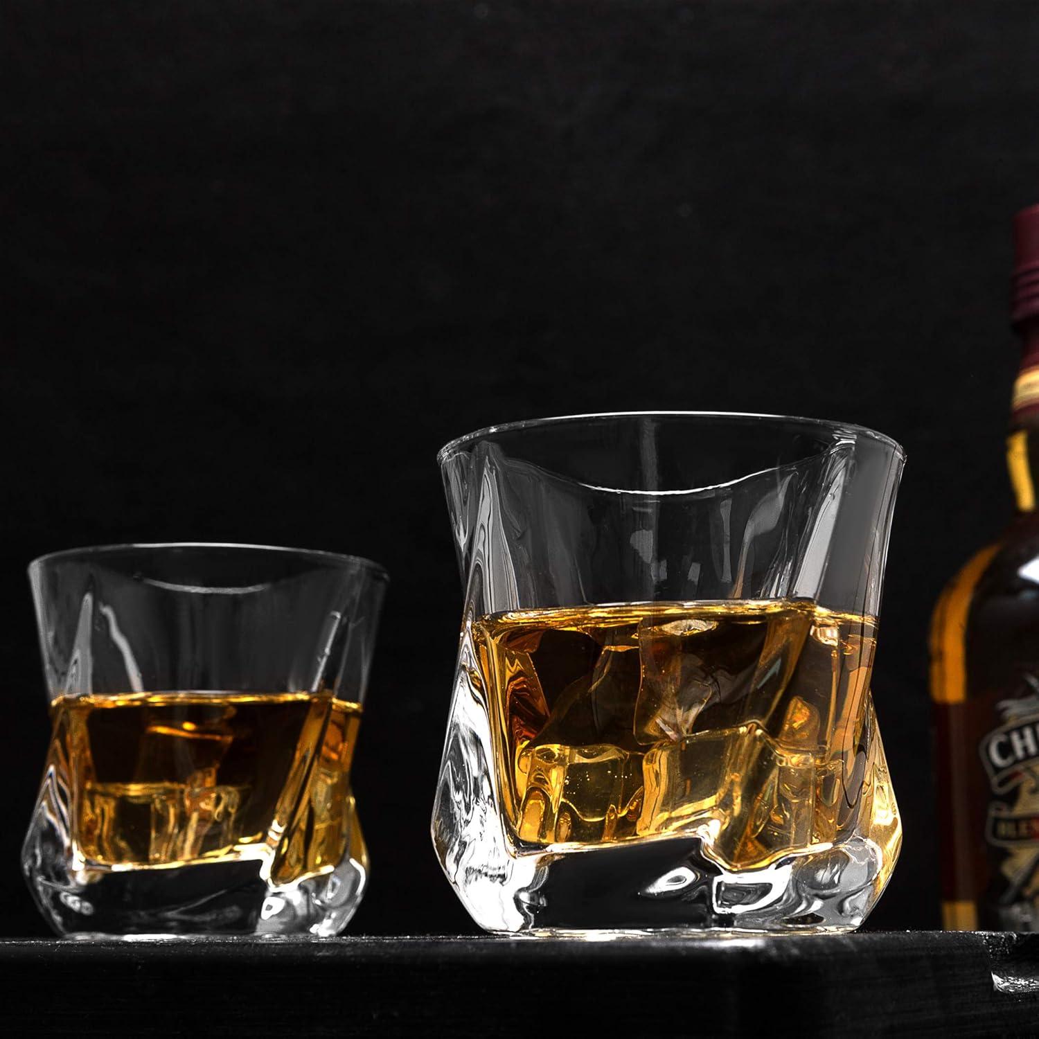Whiskey Gläser Set Kristallglas 210ml 4-teiliges hochwertiges Geschenk
