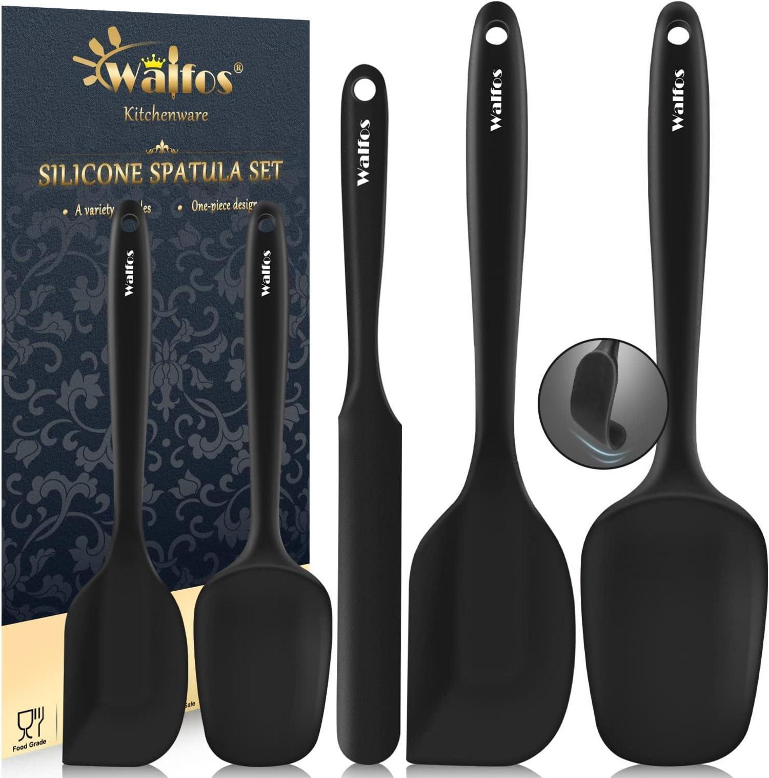 Silikon Spatel Set Hitzebeständig 600°F Antihaft Küchenbackwerkzeuge 5