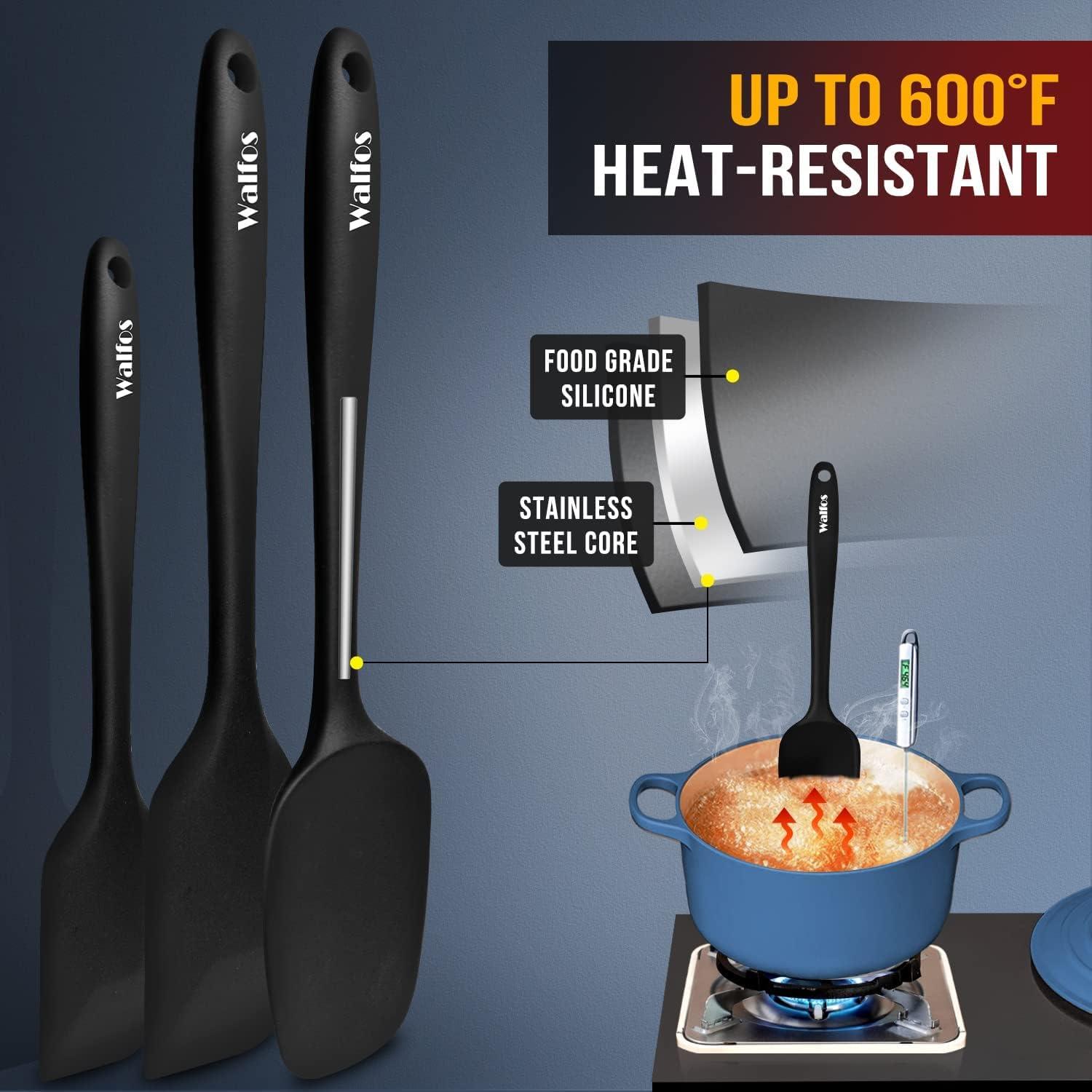 Silikon Spatel Set hitzebeständig bis 600°F Antihaft