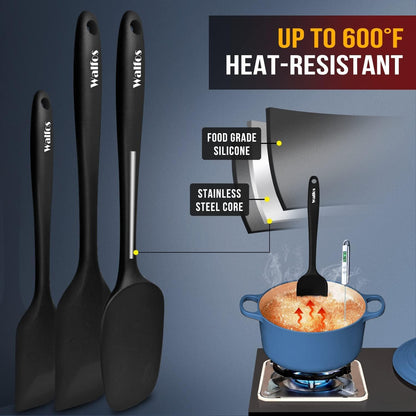 Silikon Spatel Set hitzebeständig bis 600°F Antihaft