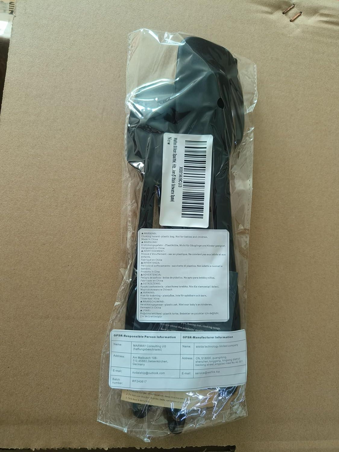 Walfos Silikon Spatel Set Hitzebeständig 600°F Schwarz (5