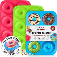 Silikon Donut Backform Antihaft für Kuchen Muffins 3er Set