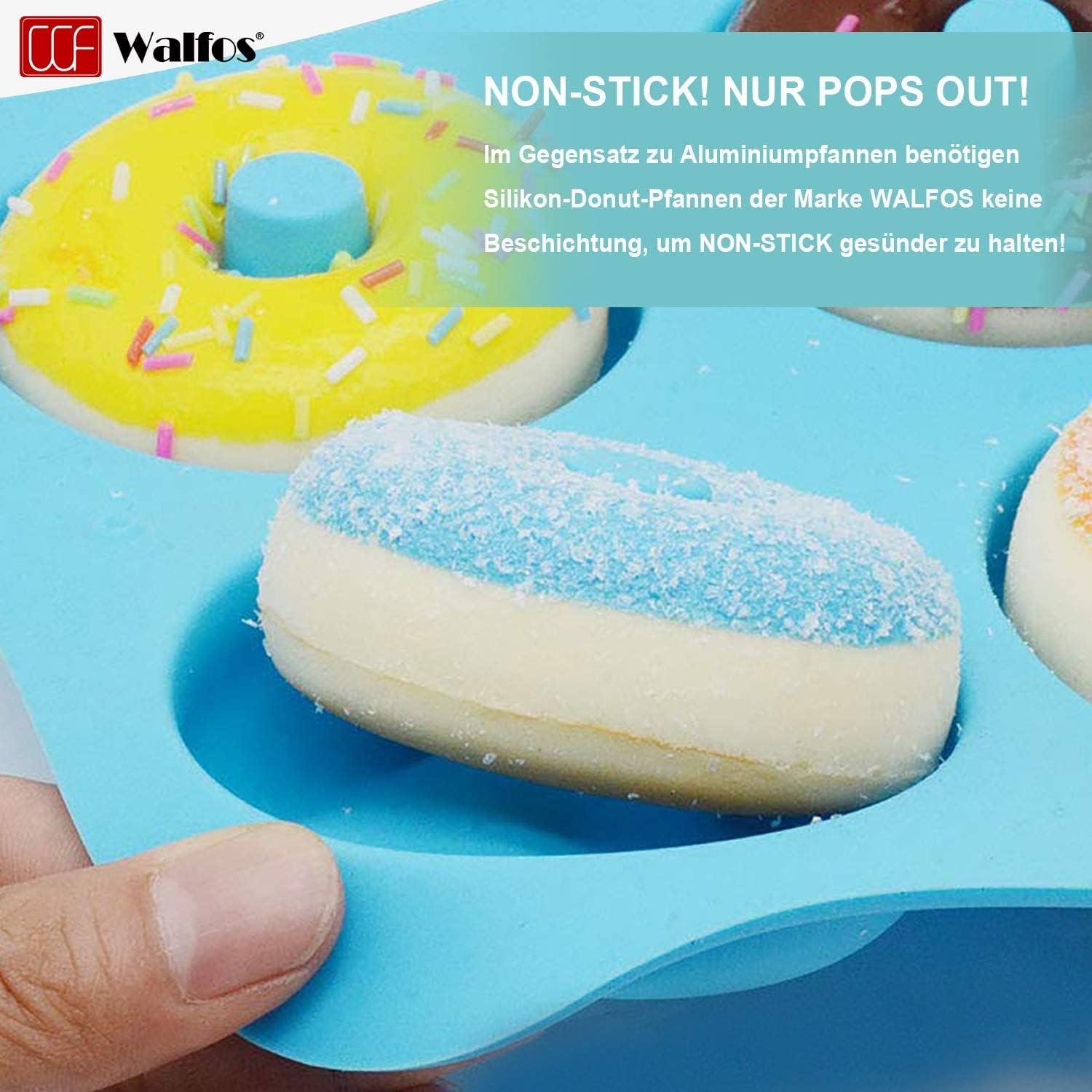 Silikon Donut Backform Antihaft für Kuchen Muffins (3er