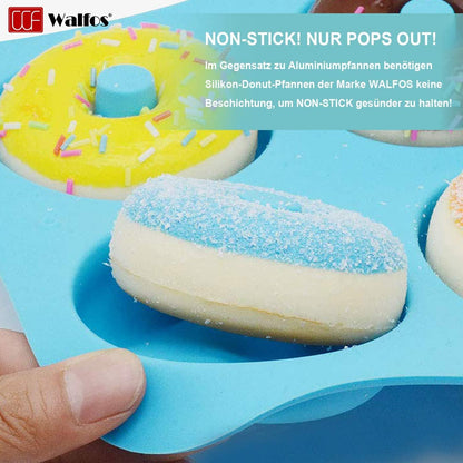 Silikon Donut Backform Antihaft für Kuchen Muffins (3er