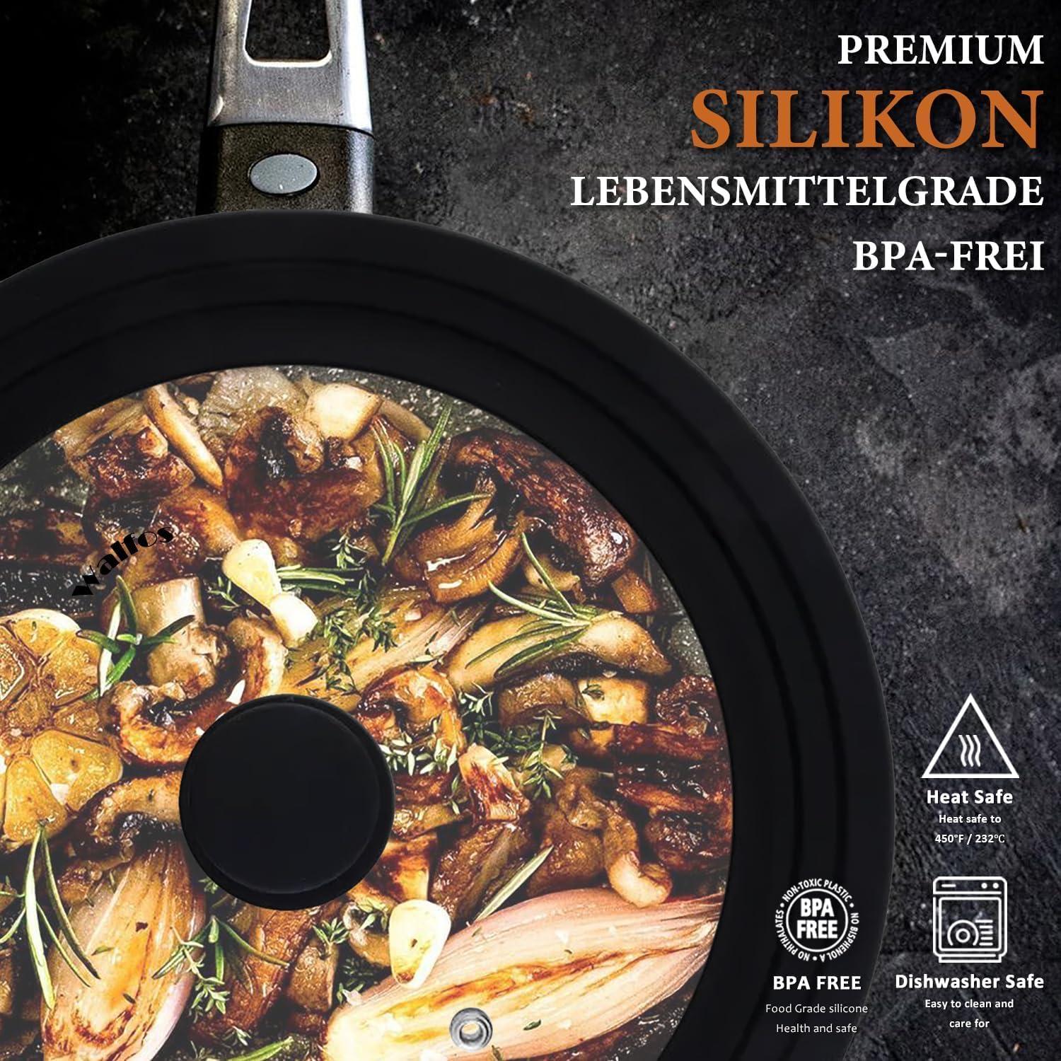 Walfos Universaldeckel 32 30 28 Glasdeckel Töpfe Pfannen hitzebeständig