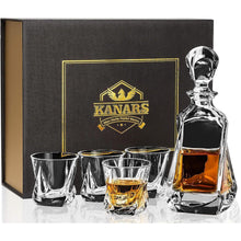 5-teiliges Whisky Gläser und Karaffe Set, Kristallglas 650ml