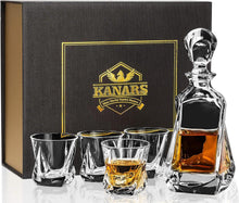 5-teiliges Whisky-Set mit Karaffe und Gläsern, Bleifrei