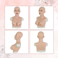 ROANYER Silikon Maske May Damen Kopf Latex für Halloween