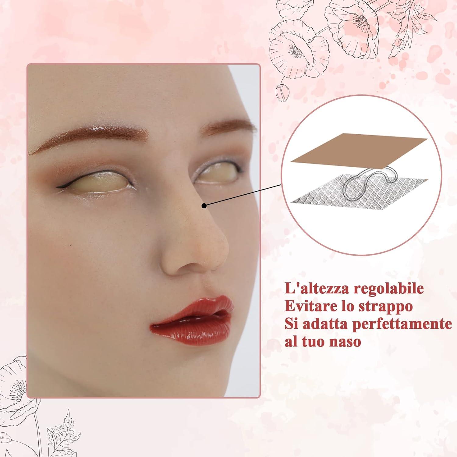 ROANYER Damen Silikon Maske Latex Herren Cosplay Halloween