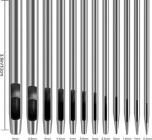 12er Stanzwerkzeug Set für Leder Uhrenarmband Schuh Stoff