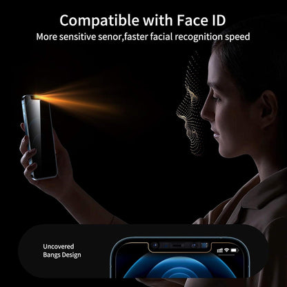Panzer Sichtschutz Glas iPhone 12/12 Pro [2 Stück] 6,1 Zoll