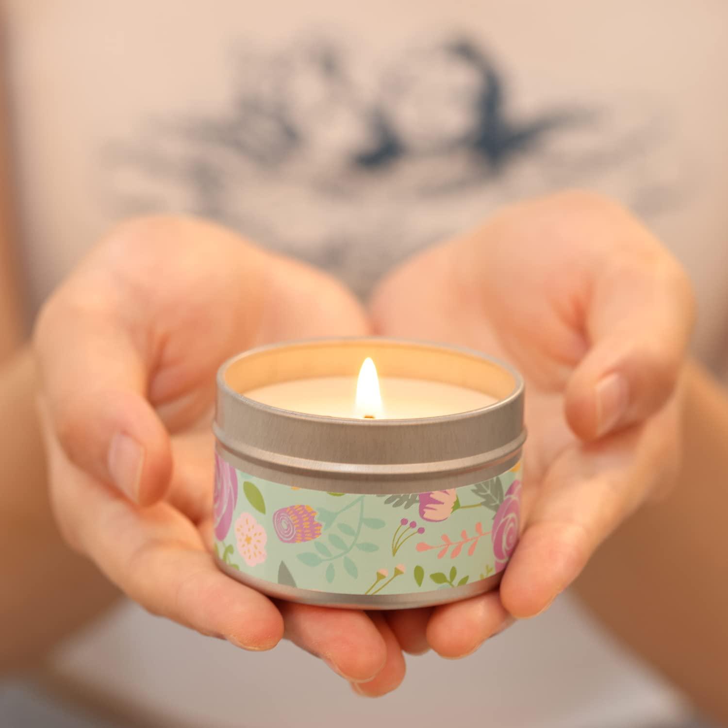 Handcreme Geschenkset für Frauen mit 4 Mini Rosen Handcremes