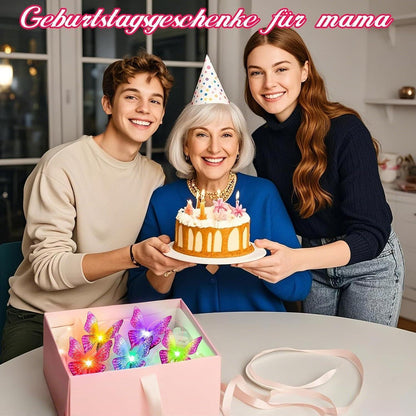 Leuchtende Schmetterling Solarswindspiel für Garten Geschenk