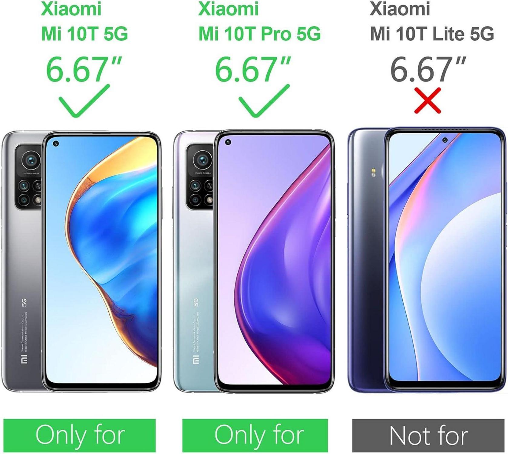 Hülle Xiaomi Mi 10T Pro 5G/Mi 10T 5G Kameraschutz Schwarz
