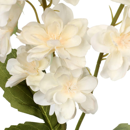 Künstliche Rittersporn Delphinium Blumen Set Weiß 86cm Ø9cm 3 Stück