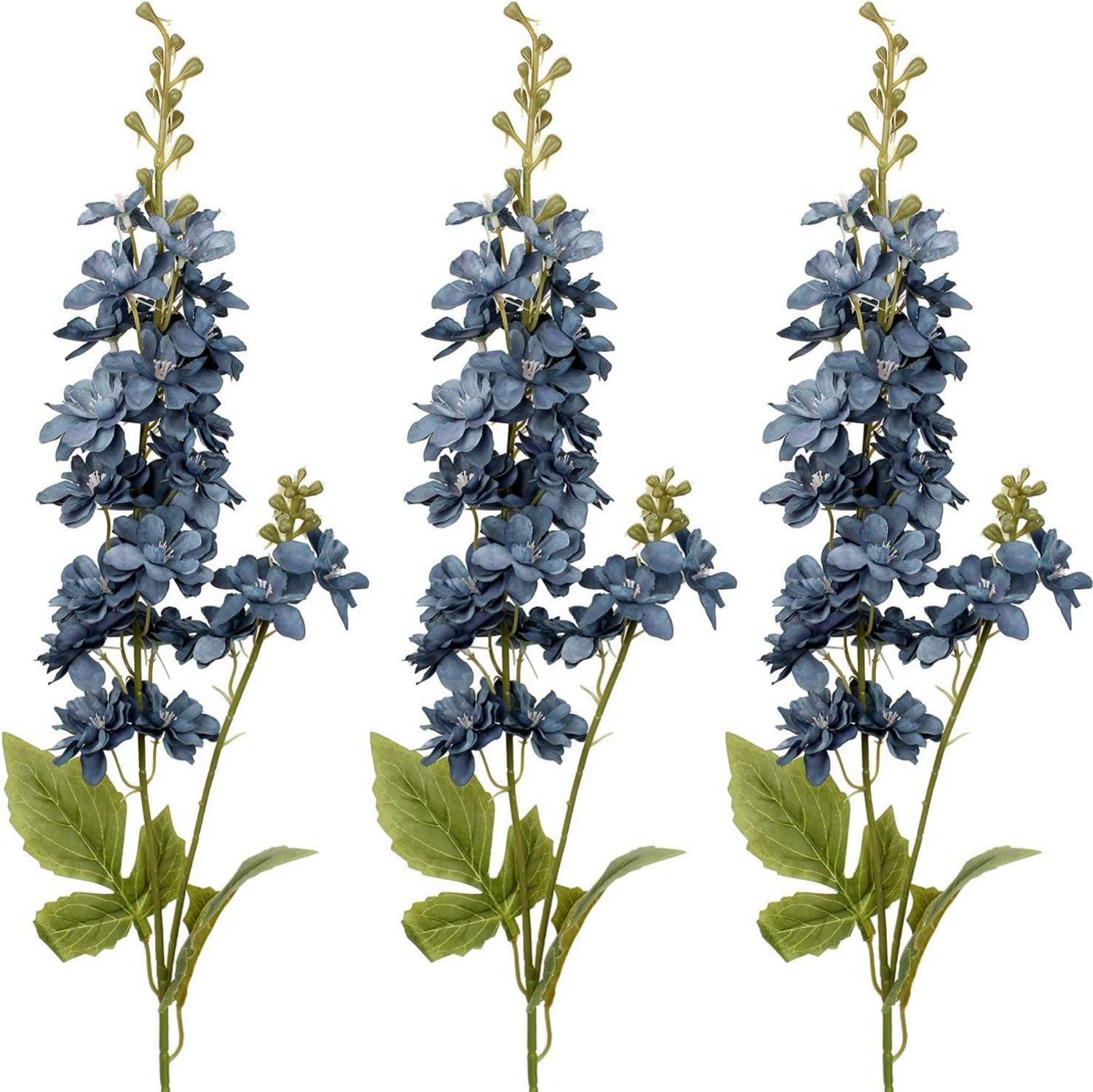 Kunstblumen Rittersporn Künstliche Blumen Delphinium Textil