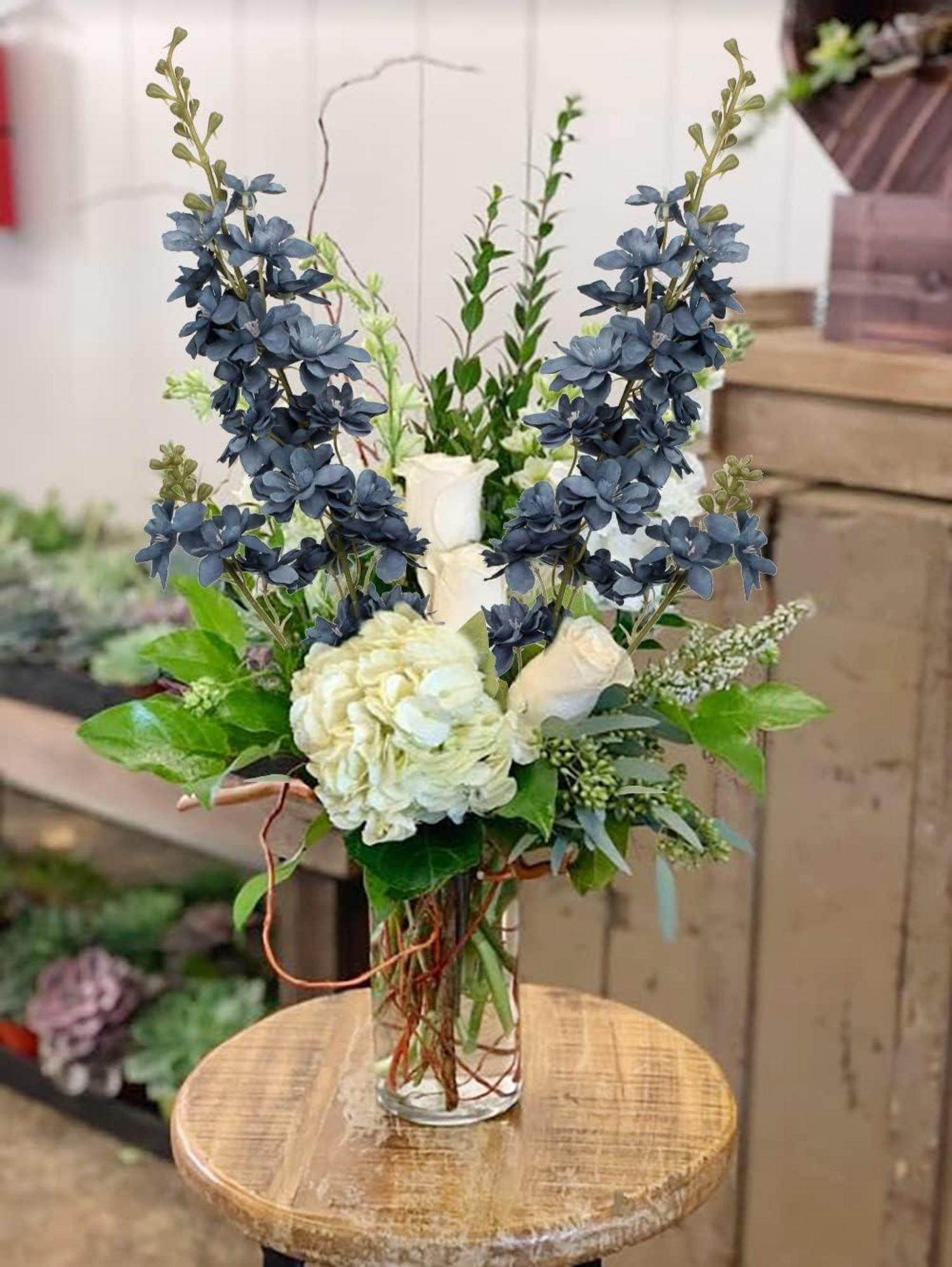 Kunstblumen Rittersporn Künstliche Blumen Delphinium Textil