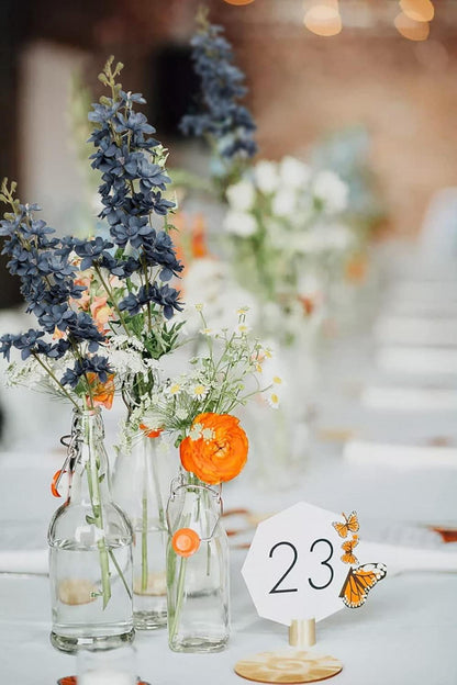 3er Set Künstliche Rittersporn Blumen Delphinium Textil 86cm Blau