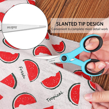 4-teiliges Scherenset Edelstahlklinge Weiche Griffe Nähen Basteln