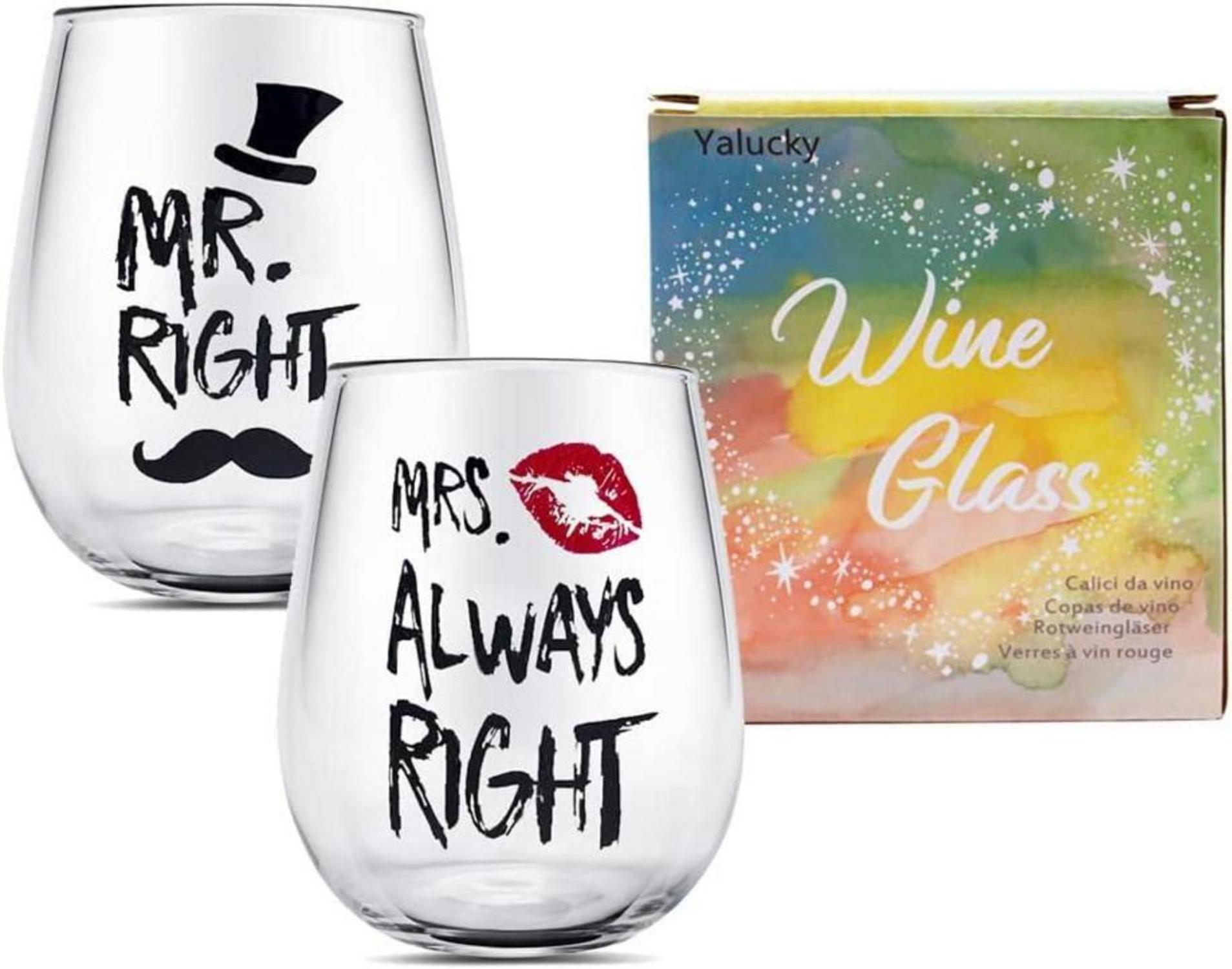 Hochwertige Weingläser für Paare zum Jahrestag, Weihnachten, Valentinstag