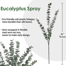 Künstliche Eukalyptus Zweige 3 PCS Kunstpflanzen Stiele für