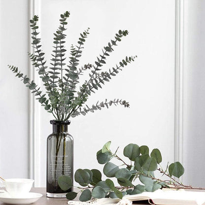 Künstliche Eukalyptus Zweige 3 PCS Deko Kunstpflanzen Blumenarrangement