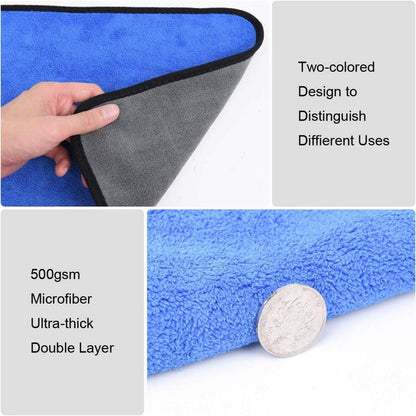Mikrofasertücher Auto 6 PCS 500GSM Multifunktional Fusselfrei