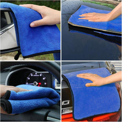 Mikrofasertücher Auto 6 PCS 500GSM Multifunktionales Fusselfreies
