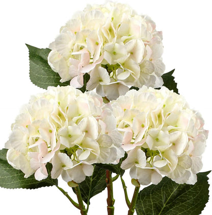Künstliche Hortensie Kunstblume 3 PCS Honigtau 53cm