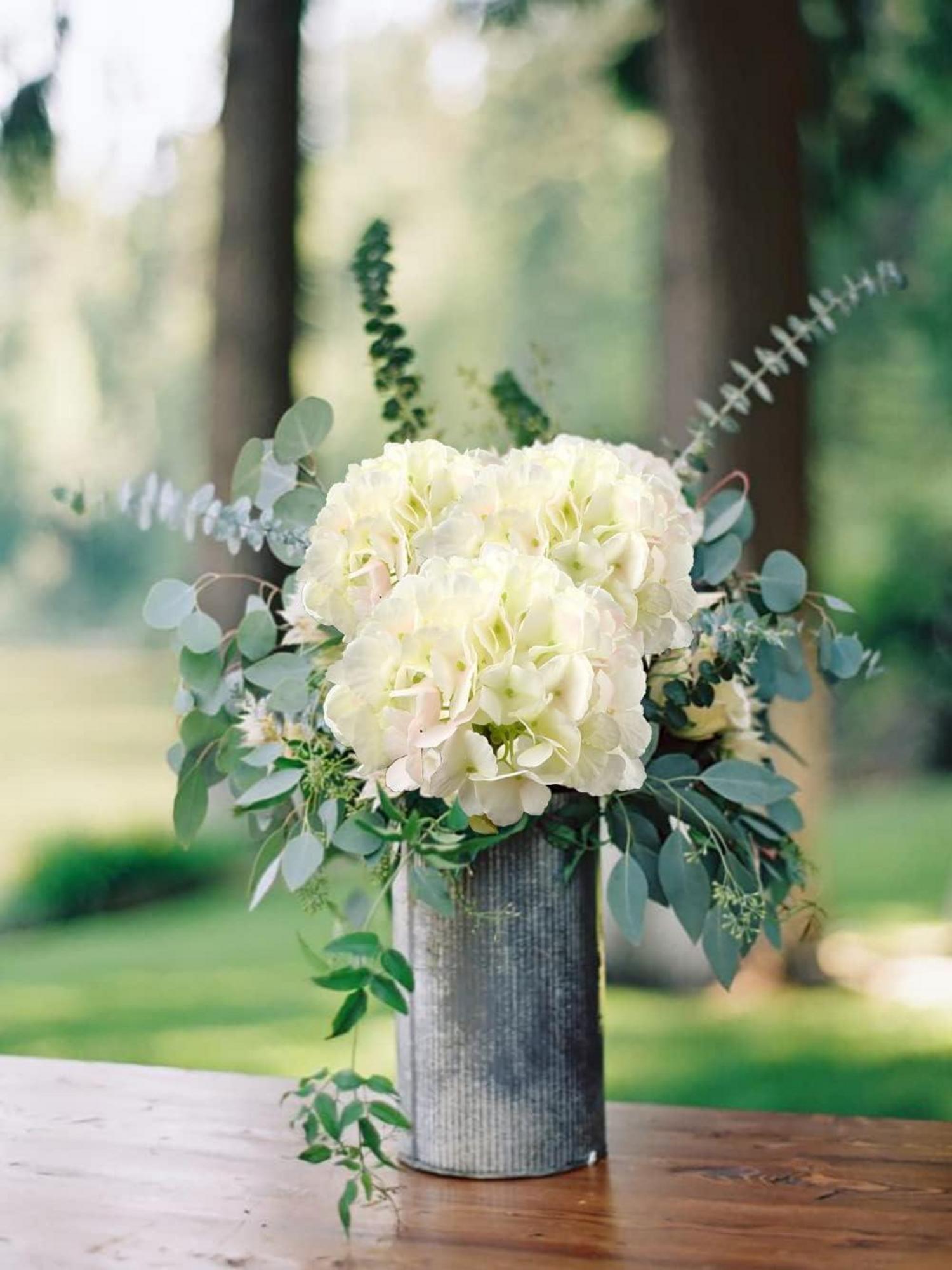 Künstliche Hortensie Kunstblume 3 PCS Honigtau 53cm