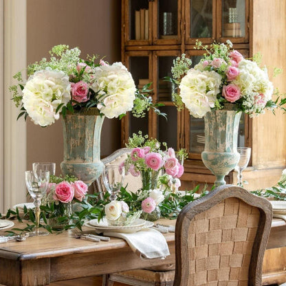 Künstliche Hortensie 3er Set 53cm Wasserdicht für Deko Blumenarrangements