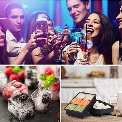 Eiswürfelform für Runde Eiswürfel und Viereckige Eiswürfel