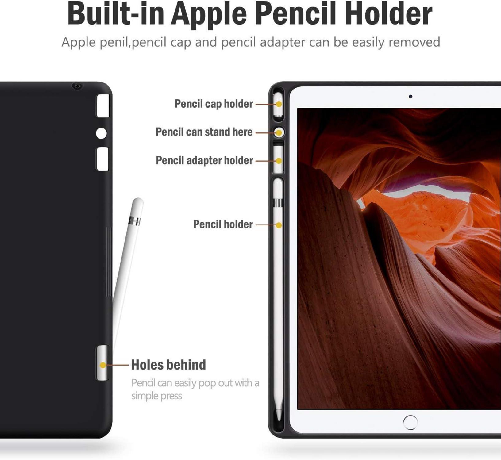 iPad 10,2 Zoll Hülle mit Stifthalter und Auto Schlaf Funktion