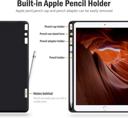 iPad 10,2 Zoll Hülle mit Stifthalter und Auto Schlaf Funktion