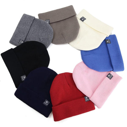 Strickmütze Unisex Weich Warm Braun Einheitsgröße