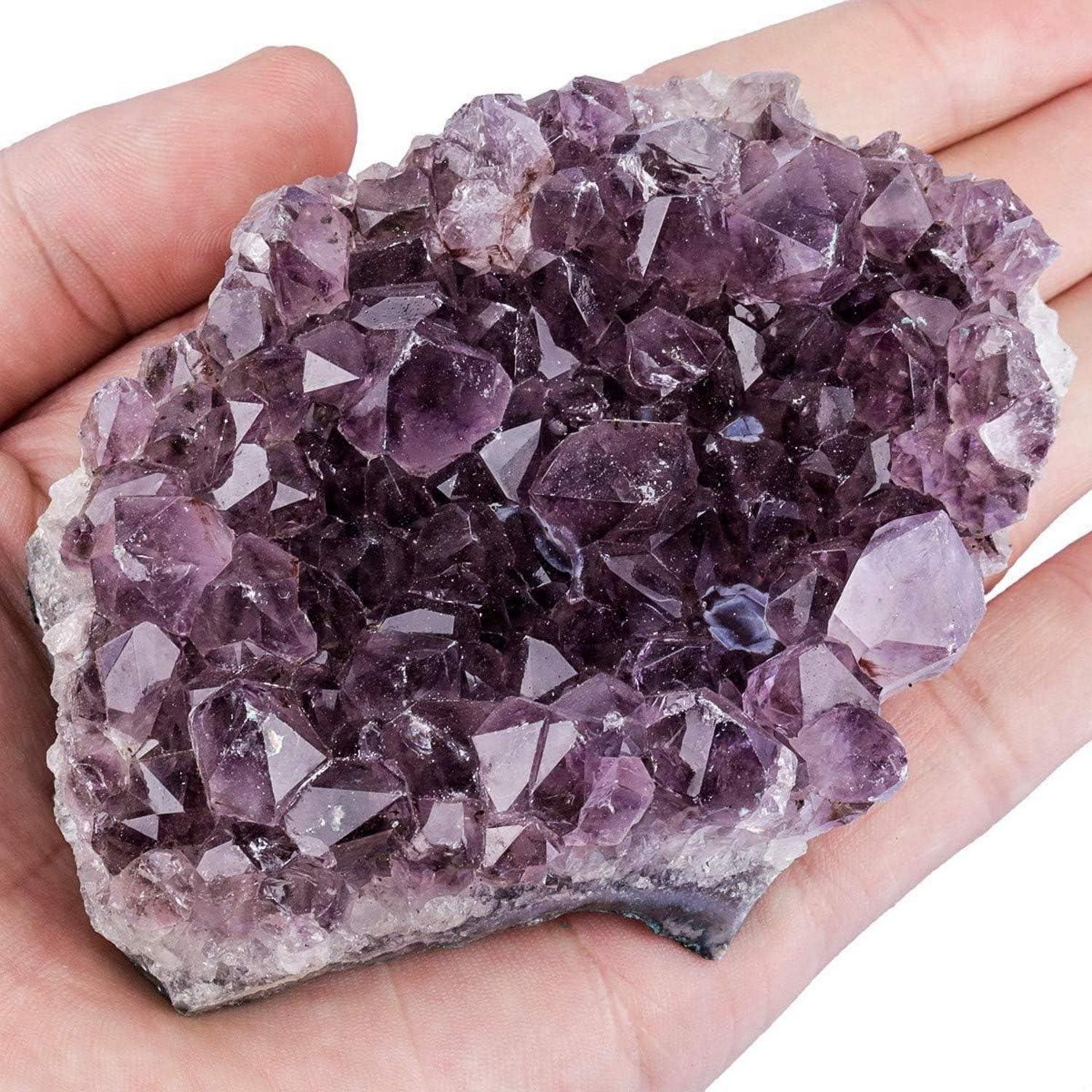 Amethyst Drusensegment Rohstück Deko Cluster 25x73x105mm