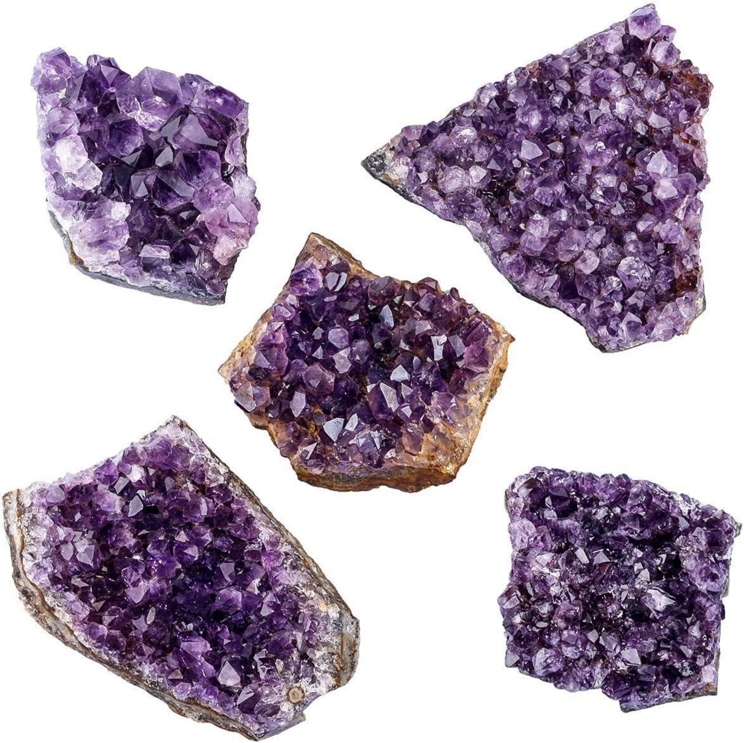 Natürlicher Amethyst Drusensegment Rohstück Fengshui Dekoration
