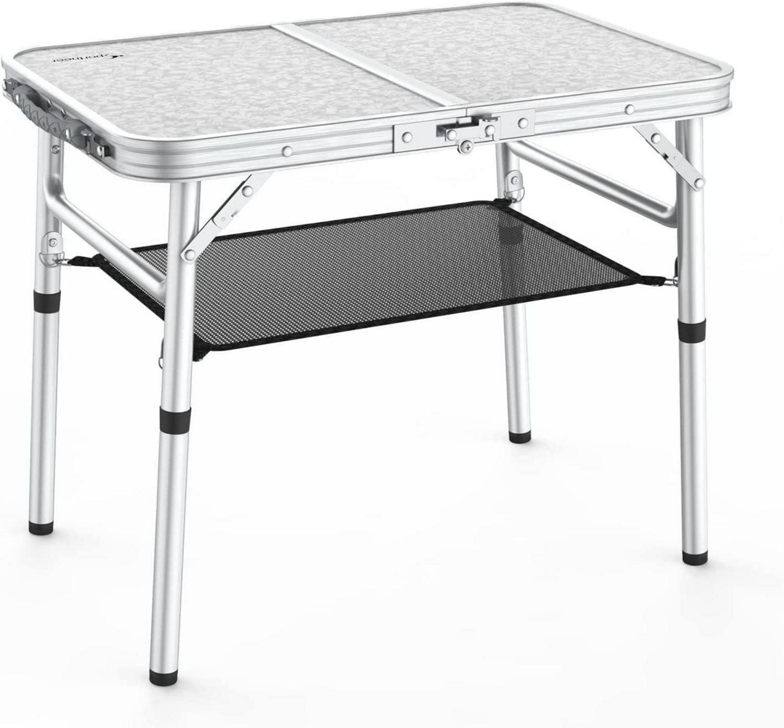 Klappbarer Campingtisch höhenverstellbar tragbarer Klapptisch 60x40 cm