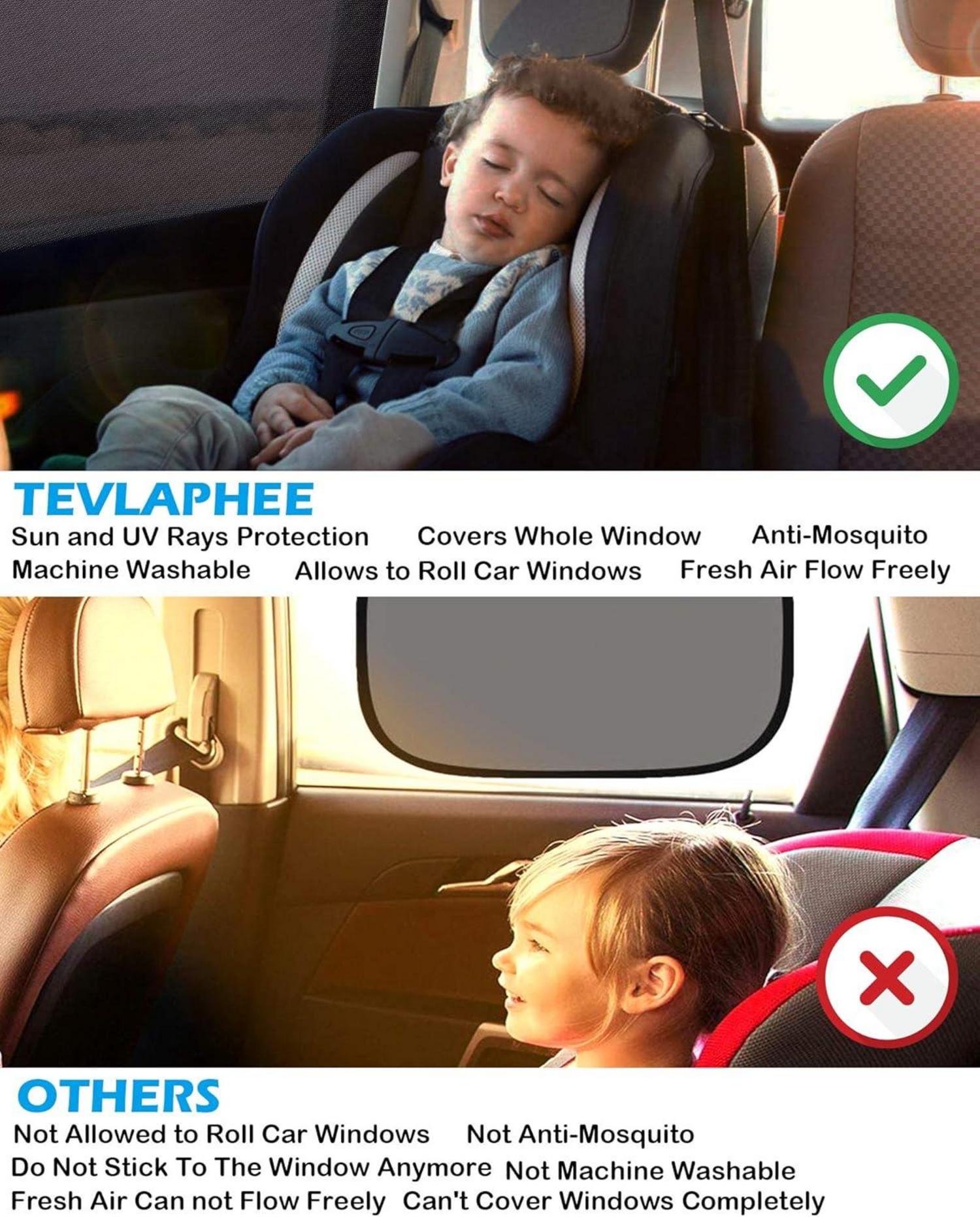 Auto Sonnenschutz Kinder UV Netz Sonnenblende Seitenfenster Mesh auto