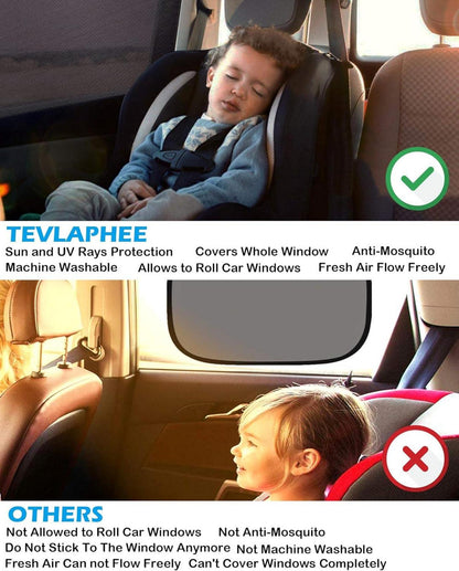 Auto Sonnenschutz Kinder UV Netz Sonnenblende Seitenfenster Mesh auto