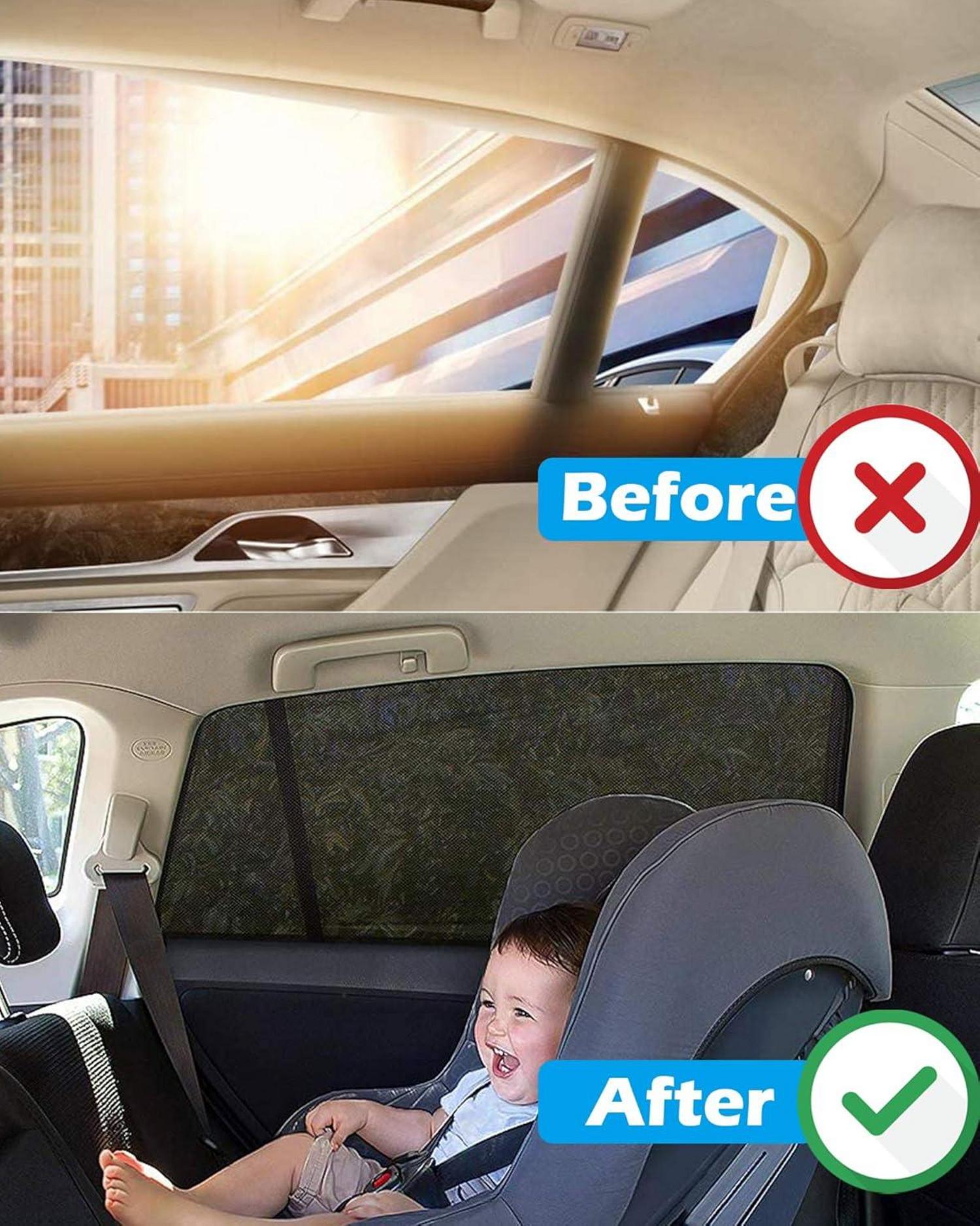 Auto Sonnenschutz Kinder Universal Netz UV Seitenfenster 110x52cm