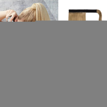 Clip in Pferdeschwanz Extension – Sandy Blonde & Gebleichtes Blond