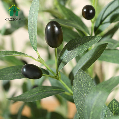 Künstlicher Olivenbaum Pflanze 120 cm Seidenbaum Formschnitt